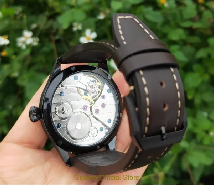 Сапфировое стекло или минеральное 44 мм синий циферблат Азиатский 6497