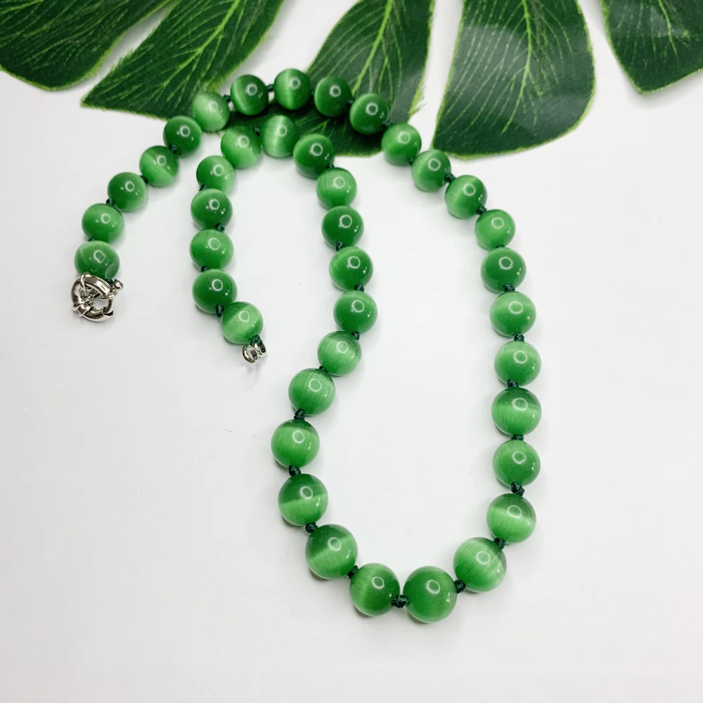 Модное 10 мм разноцветное мексиканское Опаловое круглое ожерелье бусины для