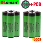 Новый оригинальный Защищенный 18650 NCR18650B литий-ионный аккумулятор 3,7 в с печатной платой 3400 мАч для фонариков