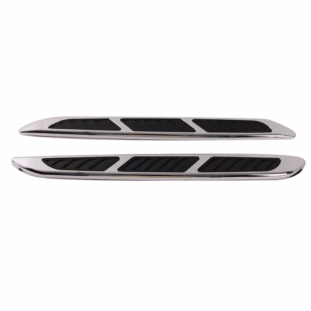 Posbay 10% скидка универсальные 2 шт. автомобильные боковые наклейки серебристый АБС