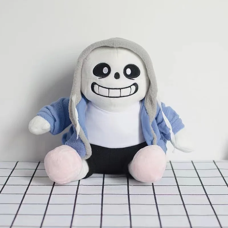 Mu&ntilde;ecos de peluche de personajes de Undertale Sans Papyrus, Chara Frisk, Asriel Torie, juguete de peluche, Anime, regalo para ni&ntilde;os, 2 unids/set por Set-2