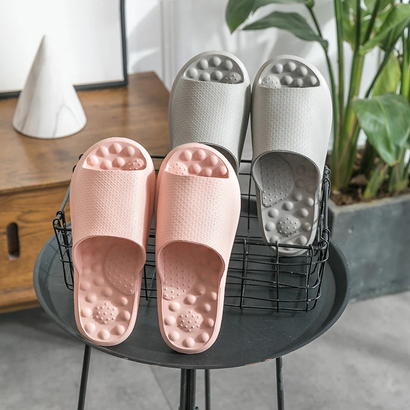 

Ladies Summer Massage Slippers Women Indoor Non-Slip Slides Plantar Health Sandals Female Bathroom Bathe Flip Flops Flat Shoes