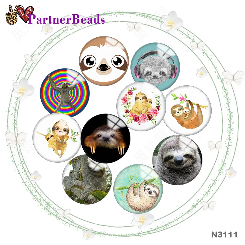

Sloth 12 мм // 18 мм/20 мм/25 мм круглое фото стекло кабошон демонстрация с плоской задней стороной изготовление фурнитура партнерские бусины N3111