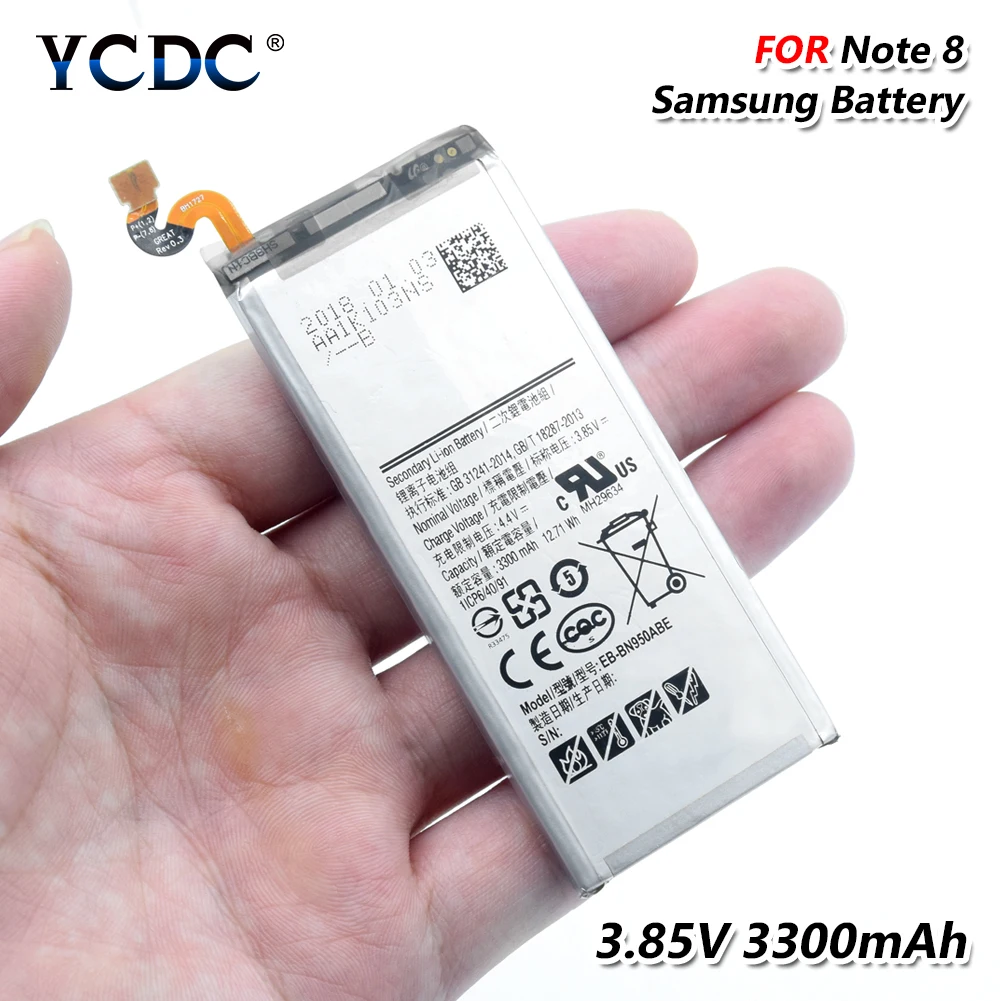3 85 V 3300 мА/ч EB BN950ABE Замена батарея для телефона Samsung Galaxy Note 8 N9500 N9508 N950FD N950U N950W SM N950D