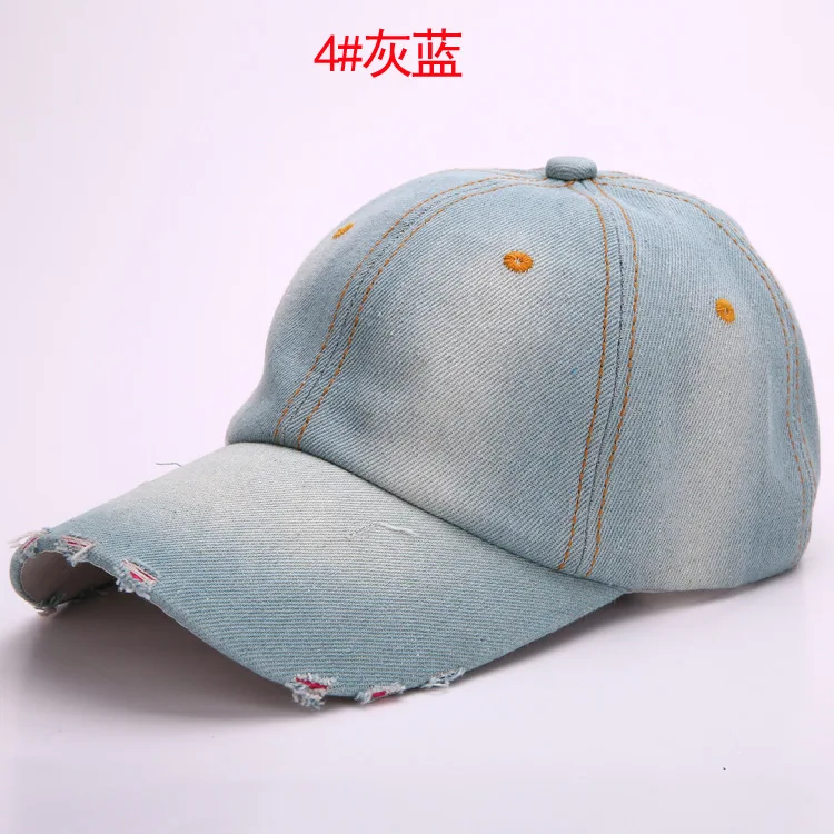 Джинсовая бейсбольная кепка глянцевая Кепка с утиным язычком Спортивная на