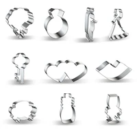 wedding cookie cutters mold stainless steel ring lips heart dessert cutter cake decorating tool valentines day baking houseware