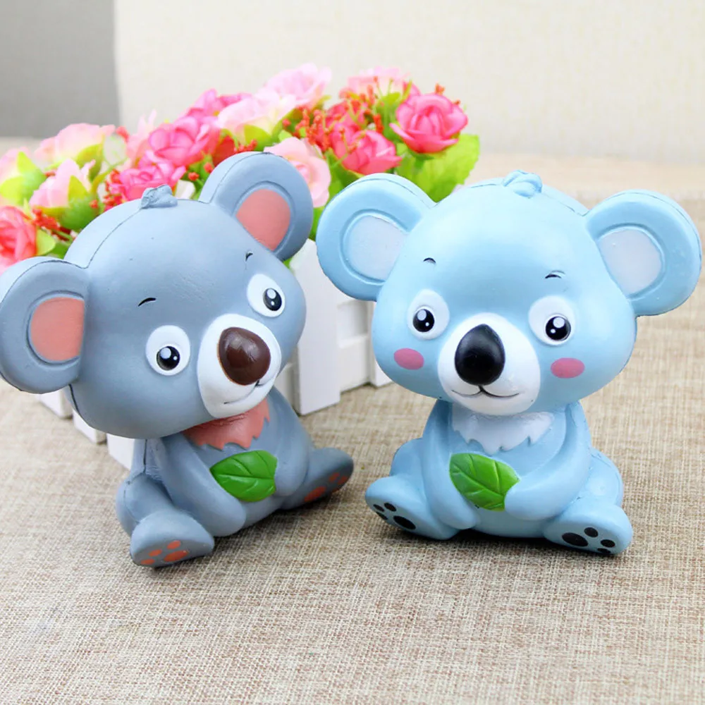 12cm Simulation Cute Koala Cream Scented Toy Slow Rising Squeeze Strap Kid Toys Gift PU антистресс для рук L1223 | Игрушки и