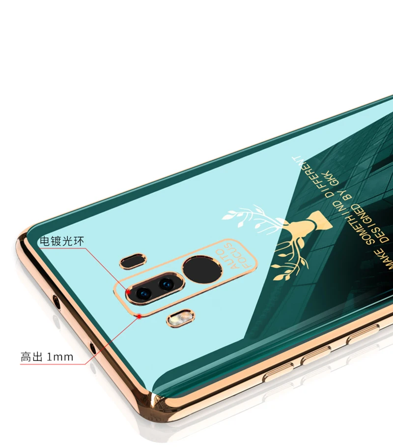 huawei snorkeling case Boucho Electroplated Case For Huawei MATE 40 30 20 10 Pro lite 20X Mate9 20pro Luxury Plain Color Deer Pattern Soft TPU Cover huawei waterproof phone case