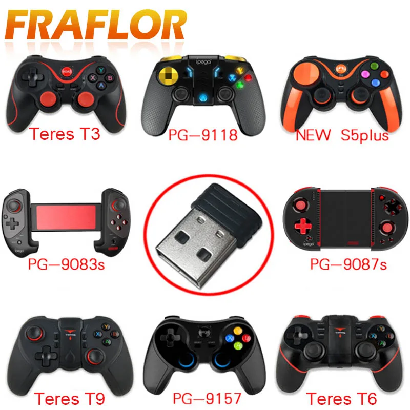 Беспроводные геймпады T3/T6/T12/NEW S5plus игровой контроллер USB приемник ручка