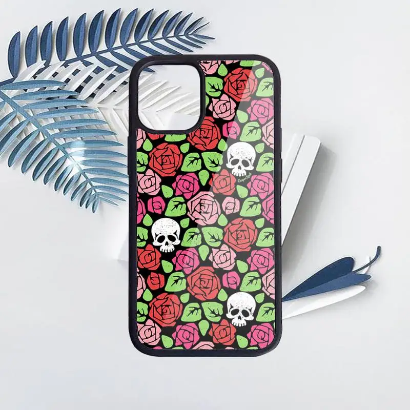 

Bat Skeleton horror Halloween pattern Phone Cases PC for iPhone 11 12 pro XS MAX 8 7 6 6S Plus X 5S SE 2020 XR funda