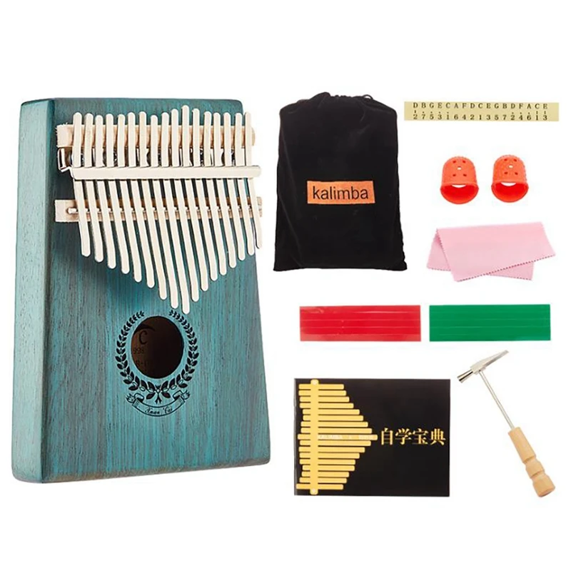 

Kalimba 17 Key Portable Thumb Finger Piano Mahogany Musical Instruments Kalimba Mbira for Child Adult Beginner Kalimba