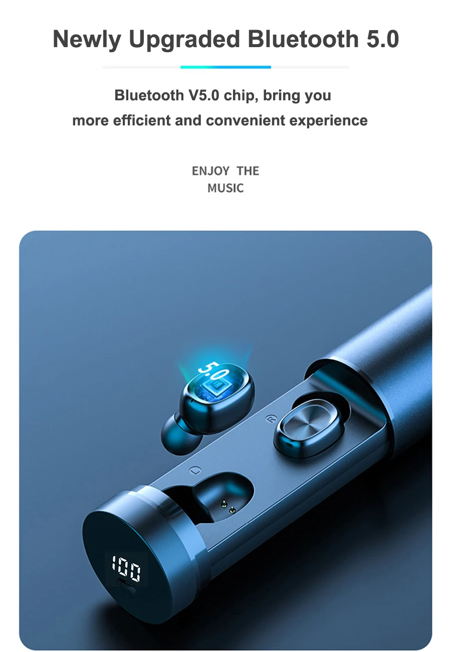 Новейшие bluetooth-наушники беспроводные наушники TWS 5,0 сенсорные наушники настоящие стерео наушники с шумоподавлением Bluetooth