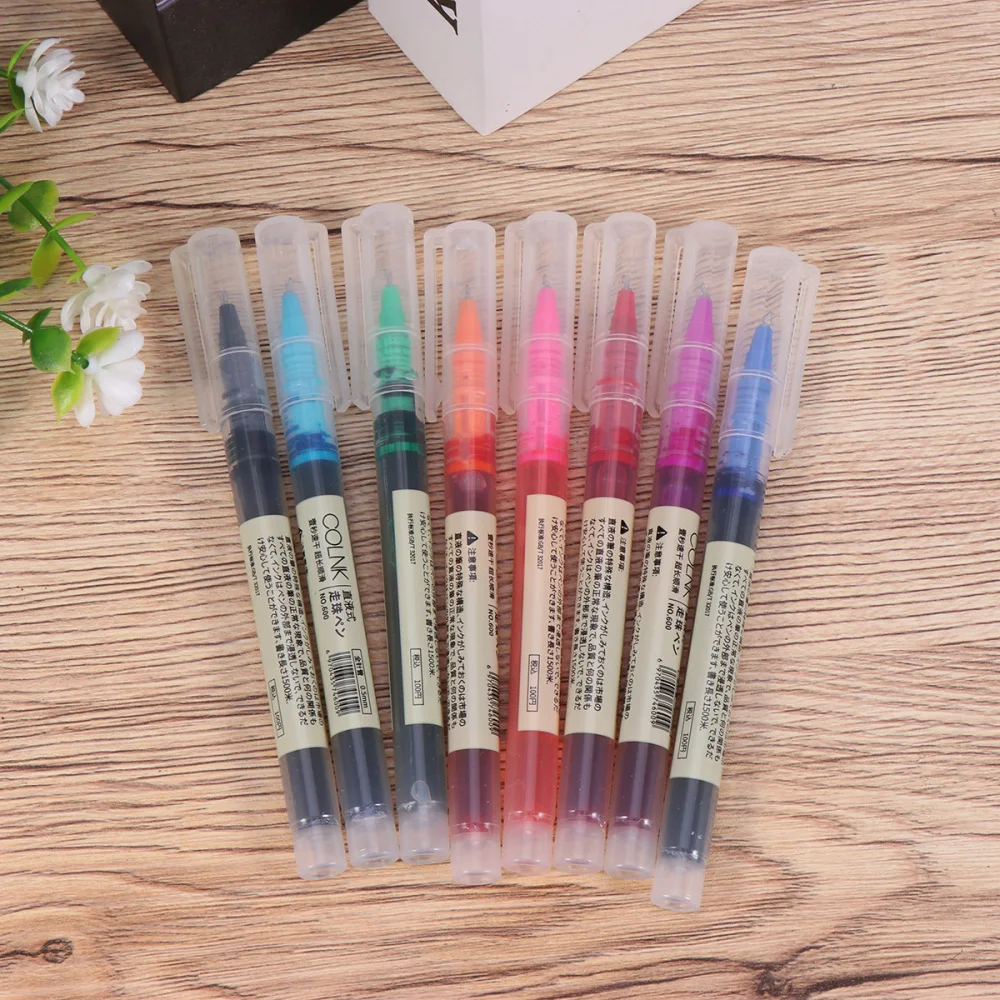 

12PCS Erasable Colorful Pens Liquid Pen Office School Stationery Supplies Random Color