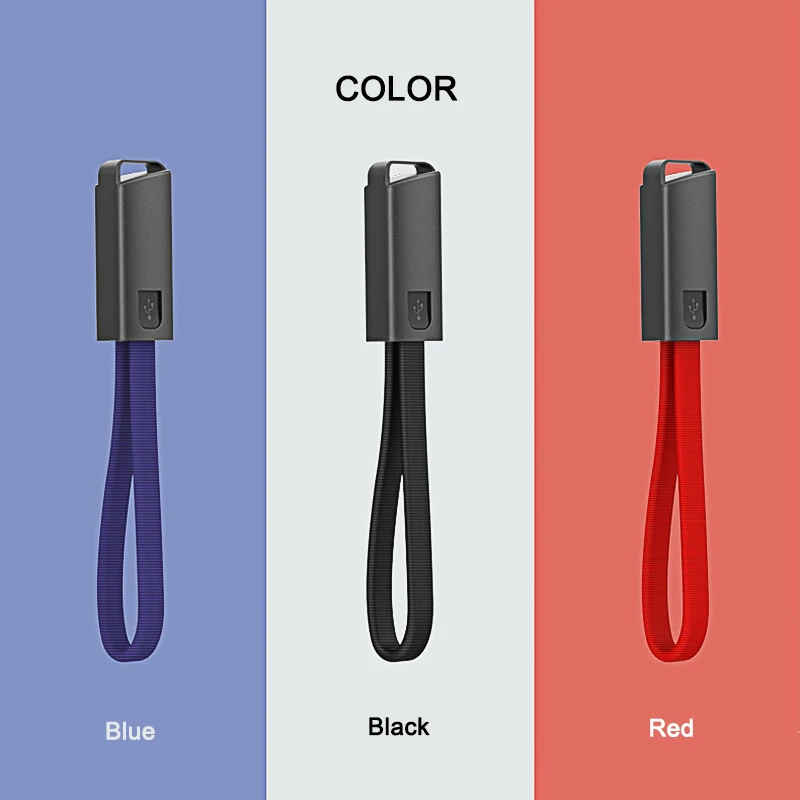 Новый портативный брелок USB кабель для iPhone Micro Type C 8 контактный зарядный