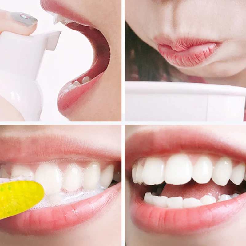 

Tooth Whitening Cleaning Mousse Fresh Shining Toothpaste Fresh breath Remove Plaque Stains Bright Teeth Portable Dental Tool 60g