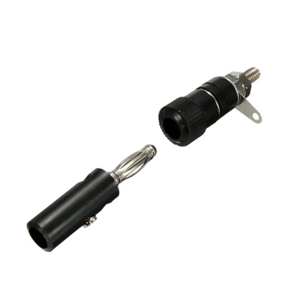 

Audio Home Anti-skid Terminal Safety Zinc Alloy Easy Install Electrical Professional Banana Plug