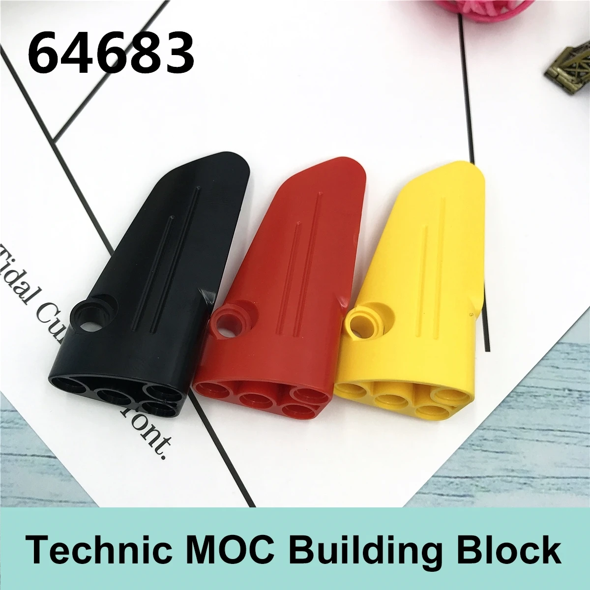 

10PCS Technology Parts Building Blockss Compatible with Major Brand Technology Moc Parts 64683 3 3x7 Gifts Toys