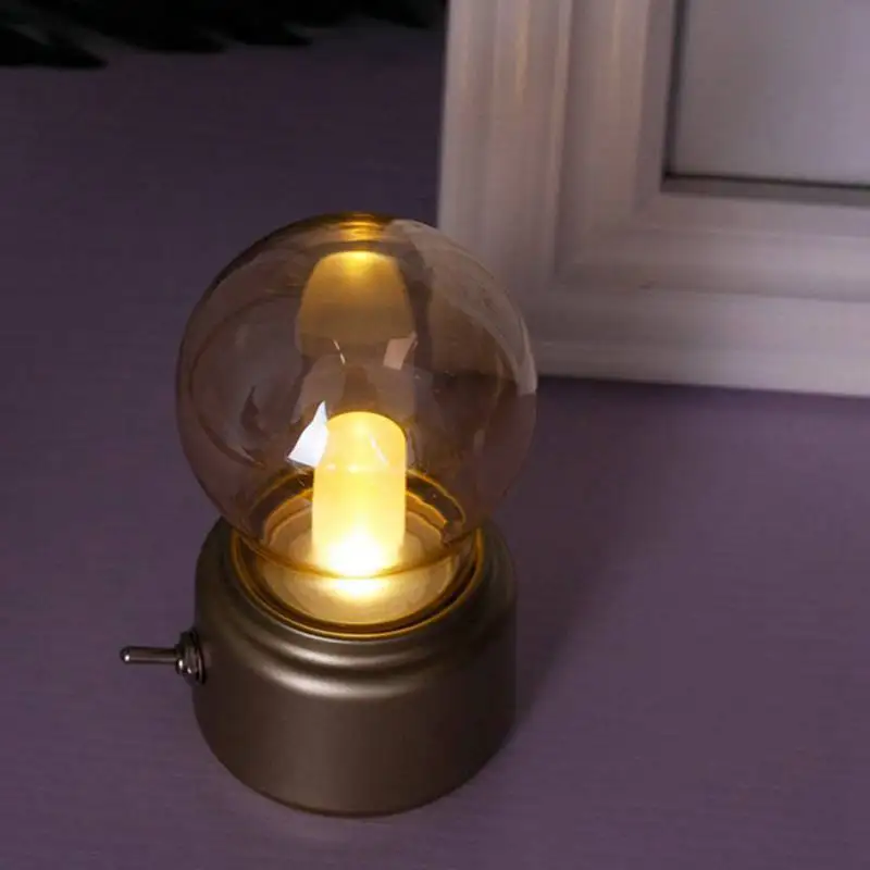 Светодиодный светильник в стиле ретро перезаряжаемый Ночной настольный