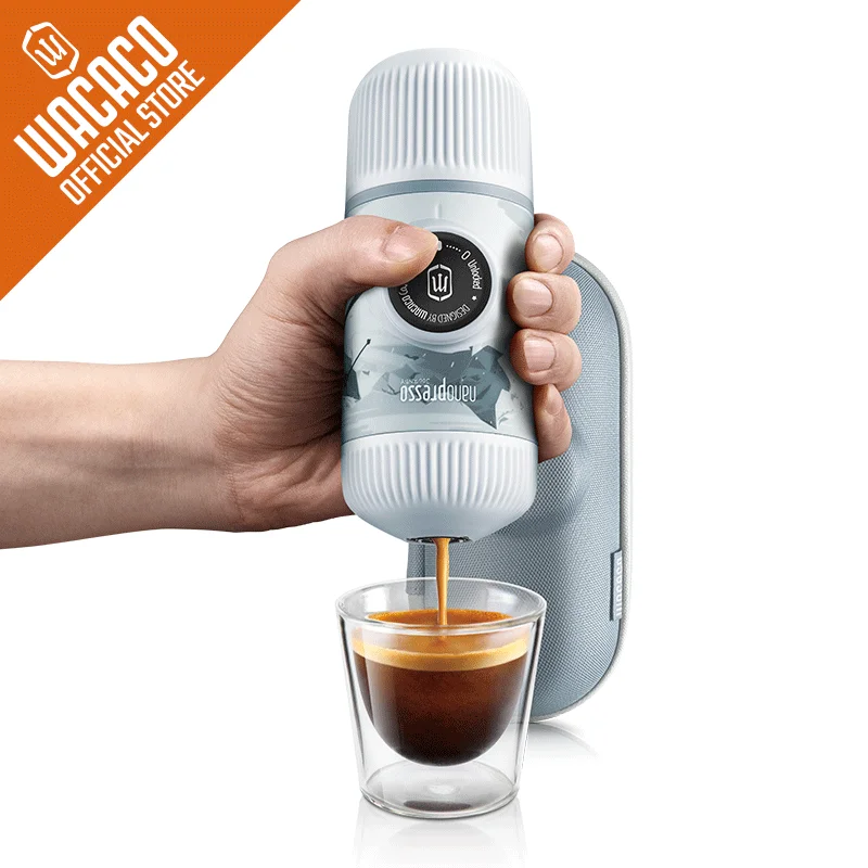 Портативная кофеварка для эспрессо Wacaco Nanopresso давление 18 бар ручное управление