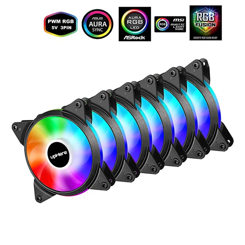 

upHere PC Case Fan 120 mm 5V PWM ARGB 3PIN Radiator FANS Motherboard AURA SYNC