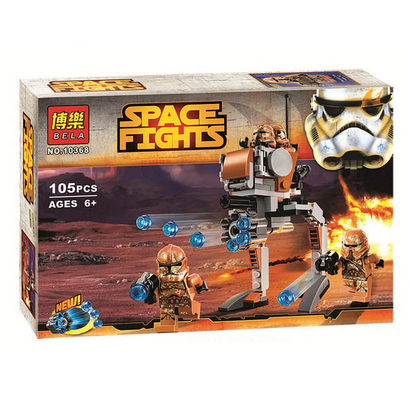 10368 Звездные войны Geonosis Troopers модель фигурки блоки Рождественский подарок Строительные кирпичи игрушки для детей