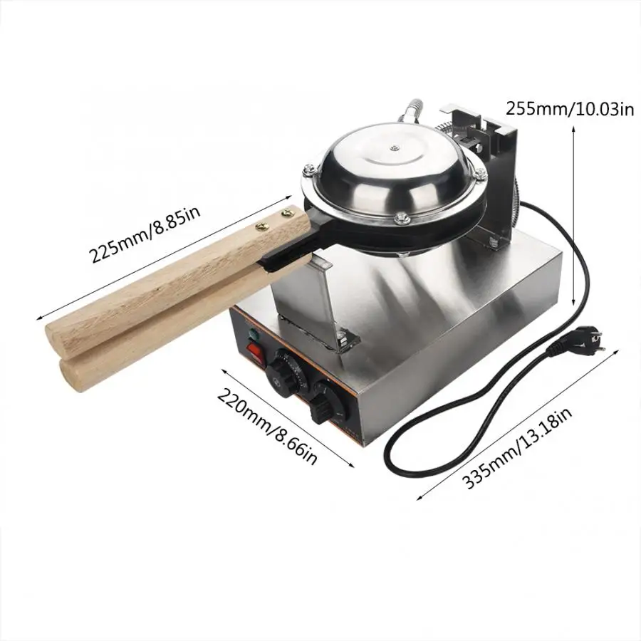 1400 Вт электрическая вафельница с пузырьками для яиц коммерческая антипригарная