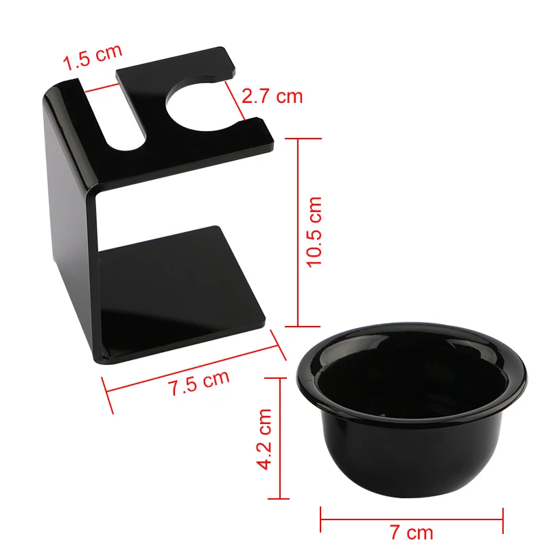 HAWARD бритвенный набор барсук щетка для бритья + черный держатель кисти мыльницы