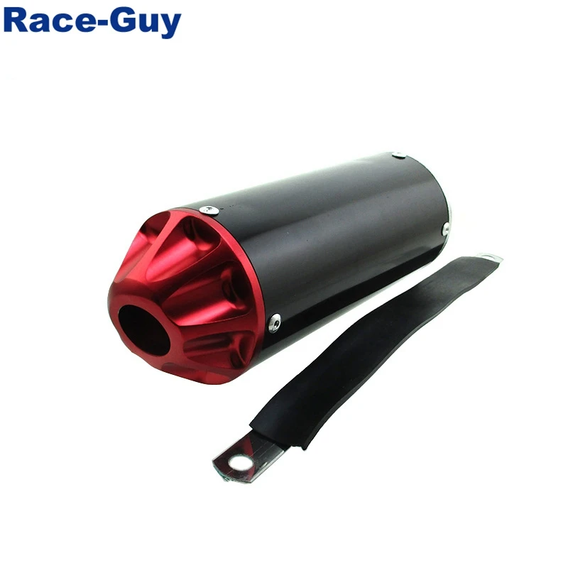 Алюминиевый красный 28 мм Глушитель для 50cc 70cc 90cc 110cc 125cc китайский Pit Trail Dirt Bike CRF50 XR50