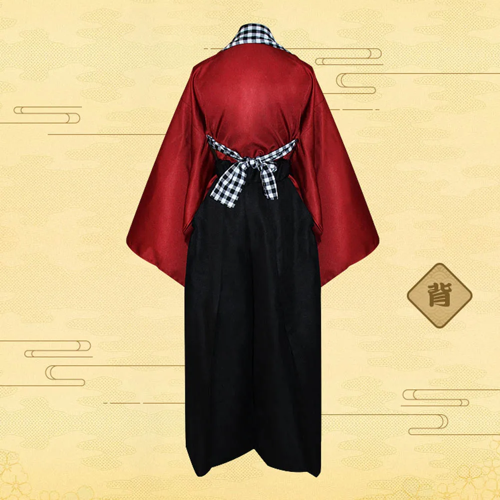 Touken Ranbu Online Косплэй японских самураев, пластичный монтаж, кимоно костюм кашу киемицу брюки "хакама" наряд с рисунком из аниме; нарядное платье