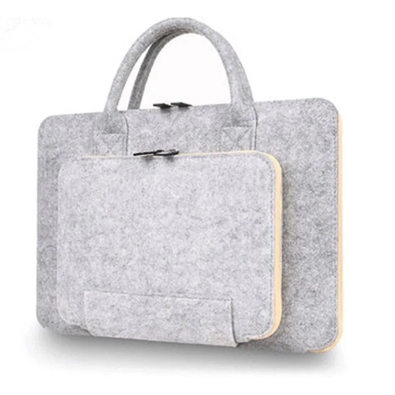 

13 Inch Fashion Portable Felt Bag Laptop Bag Computer Bag For MacBook Pro Handbag Computer Bag