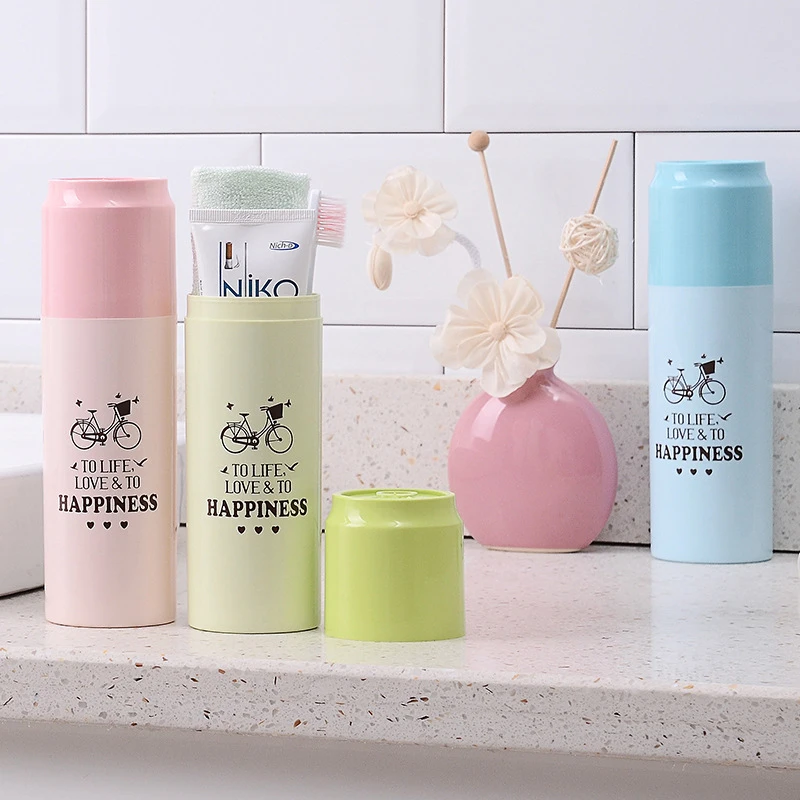 Дорожная чашка для туалетной щетки пластиковая коробка зубной набор портативная