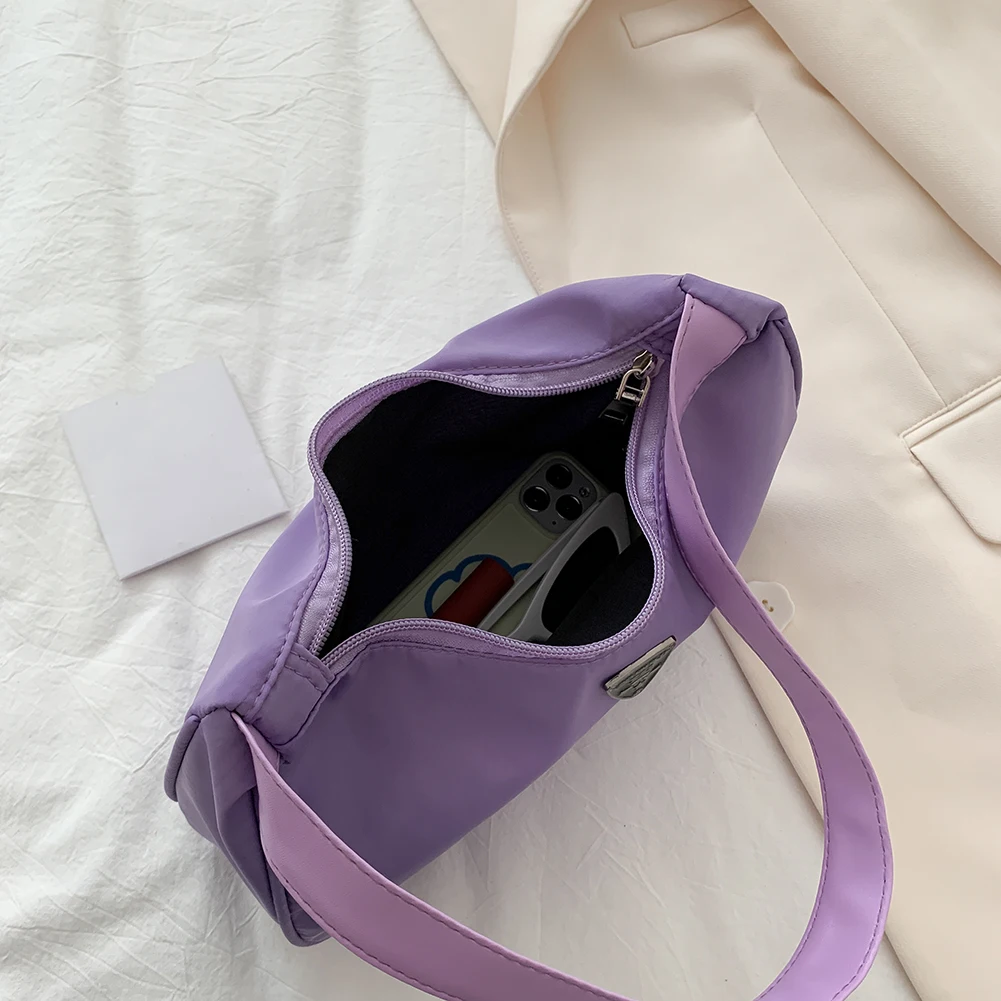 

2020 New Design Women Hobo Bag Vintage Summer Underarm Bag Waterproof Nylon Casual Handbag Small Shoulder Bag Female Totes