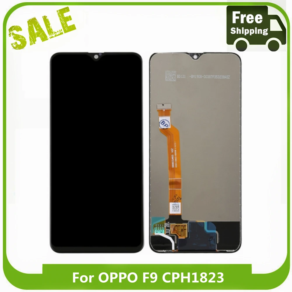 

ЖК-дисплей Biipaer, сенсорный экран в сборе, сменный дисплей для OPPO F9, дисплей oppo F9, ЖК-экран, сенсорный экран