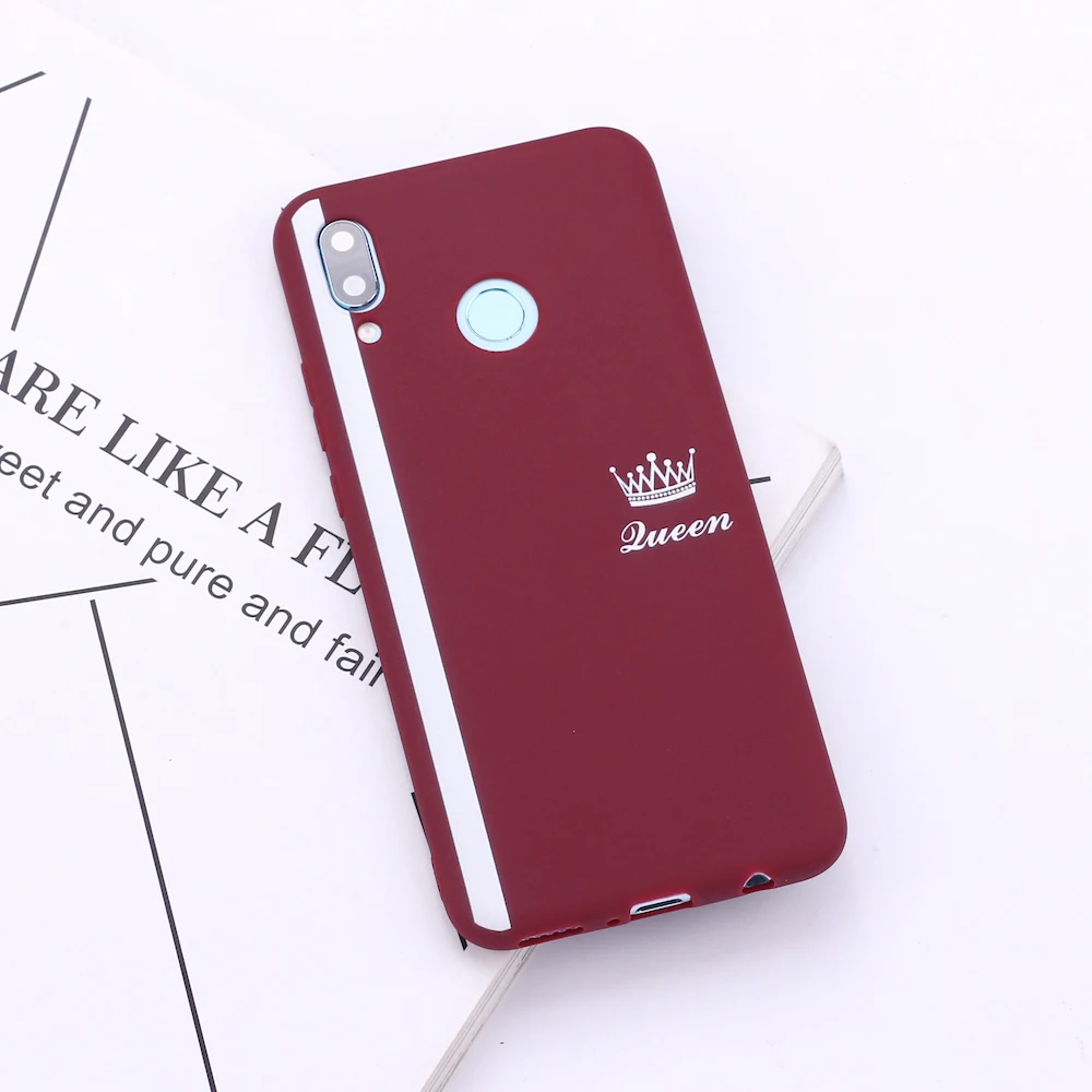 Для Xiaomi Mi Redmi Note 5 6 7 8 9 10 lite Pro Plus Корона полосатый Королева Король влюбленная пара