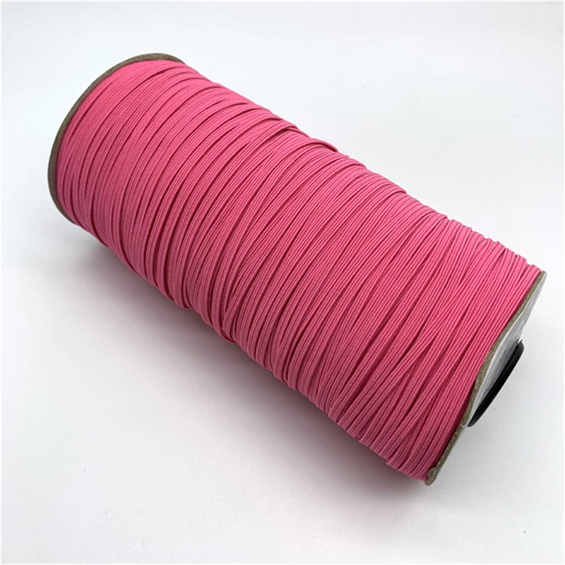 

3X0.5Mm Mask Elastic Band Mask Rope Mask Rubber Band Tape Mask Ear Hanging Rope Round Elastic Band DIY Crafts