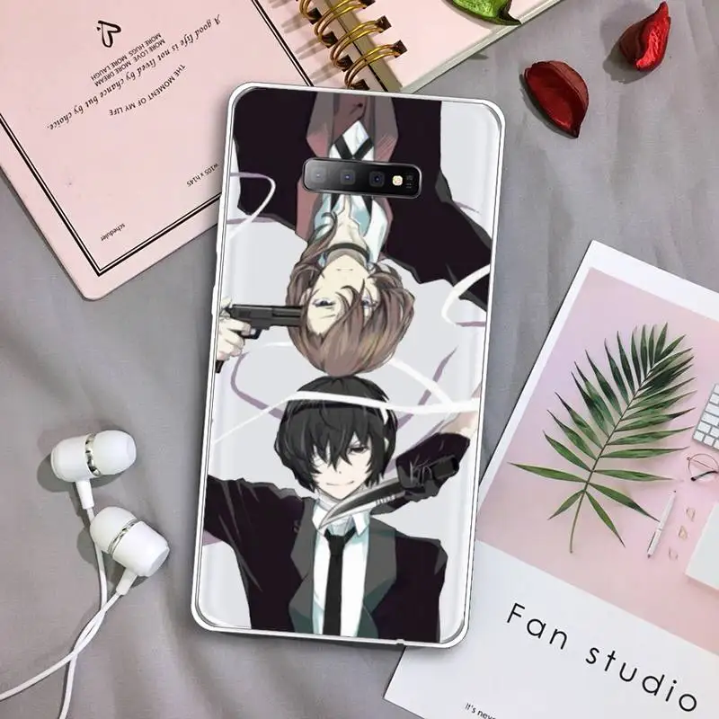 

Anime Bungou Stray Dogs Dazai Osamu Phone Case Transparent For Samsung Galaxy S A 5 7 8 9 2015 20 edge plus 10 e lite 2019