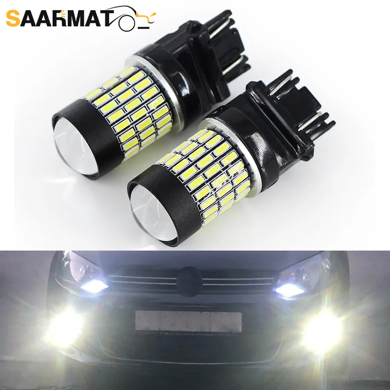 SAARMAT светодиодный T25 3157 P27/5 Вт 3057 3457 лампы Автомобильные дневные ходовые огни DRL