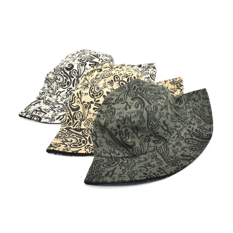 Fisherman Hat Creative Letter Y Floral Hip Hop Women Bob Panama Caps Hunting Cap Bucket Hats Outdoor Basin Cap