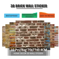 77x70cm Foam Self Adhesive Waterproof Wall Stickers Wallpaper for Kitchen Backdrop Decor Bedroom Home DIY Decoration