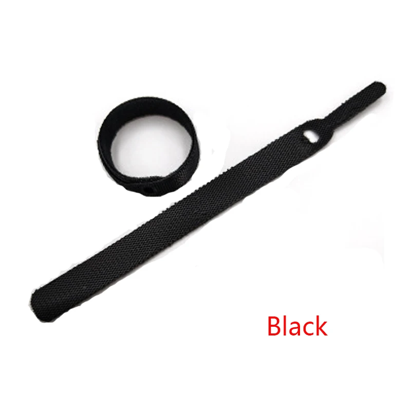 Black 50 шт./компл. Карамельный Цвет данных кабельные стяжки нейлон крюк и петля кабель жгут проводов крепление кабеля Маркер ремни Мощность провода Управление - Цвет: Black
