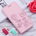 Кожаный чехол-кошелек с объемным цветочным принтом для китайского мобильного телефона A3S, роскошный магнитный держатель для карт, чехол-кошелек для китайского мобильного телефона A3S