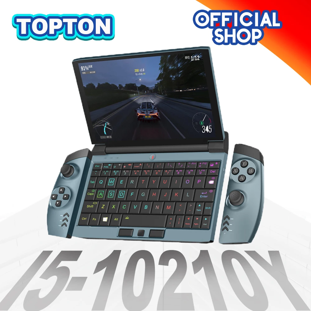 Мощный мини игровой пк 7 дюймовый сенсорный экран карманный ноутбук 12000 мАч Intel Core