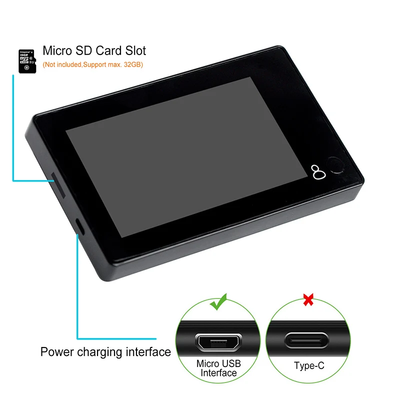 4.3&quot Monitor Video Doorbell Digital Viewer Video-eye Li-battery Powered Door Peephole Camera Photo Record | Безопасность и