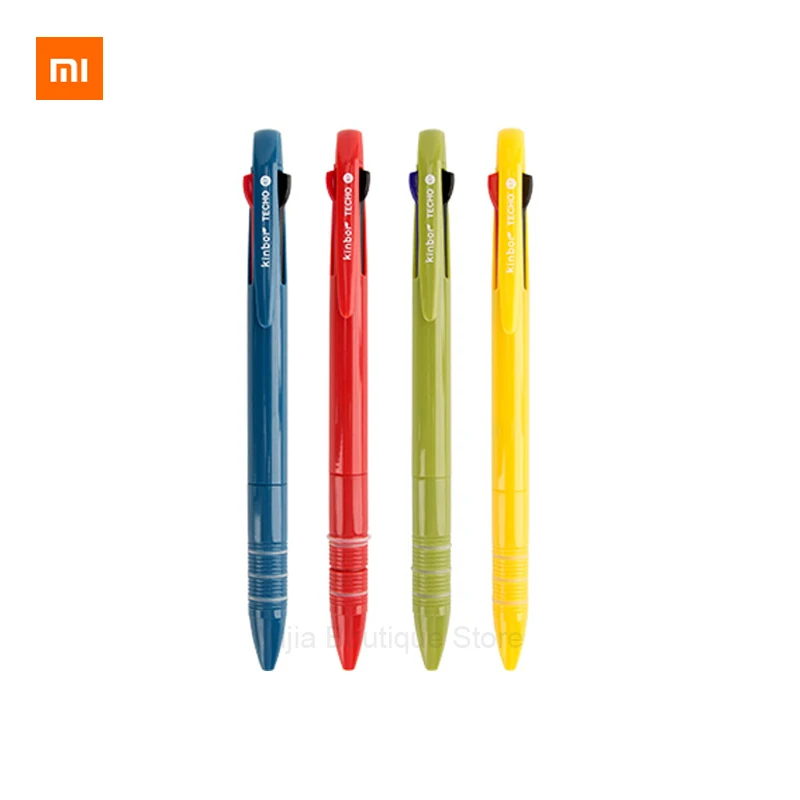 Новая многофункциональная ручка Xiaomi Kinbor 3 в 1 цвета гладкая шариковая 0 7 мм для