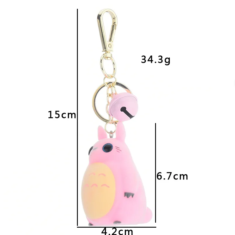 

Mini Totoro Plush Toy Keychains Kawaii Anime Totoro Toy Stuffed Plush Pendant Totoro Dolls KeyRing Best Gift For A Woman