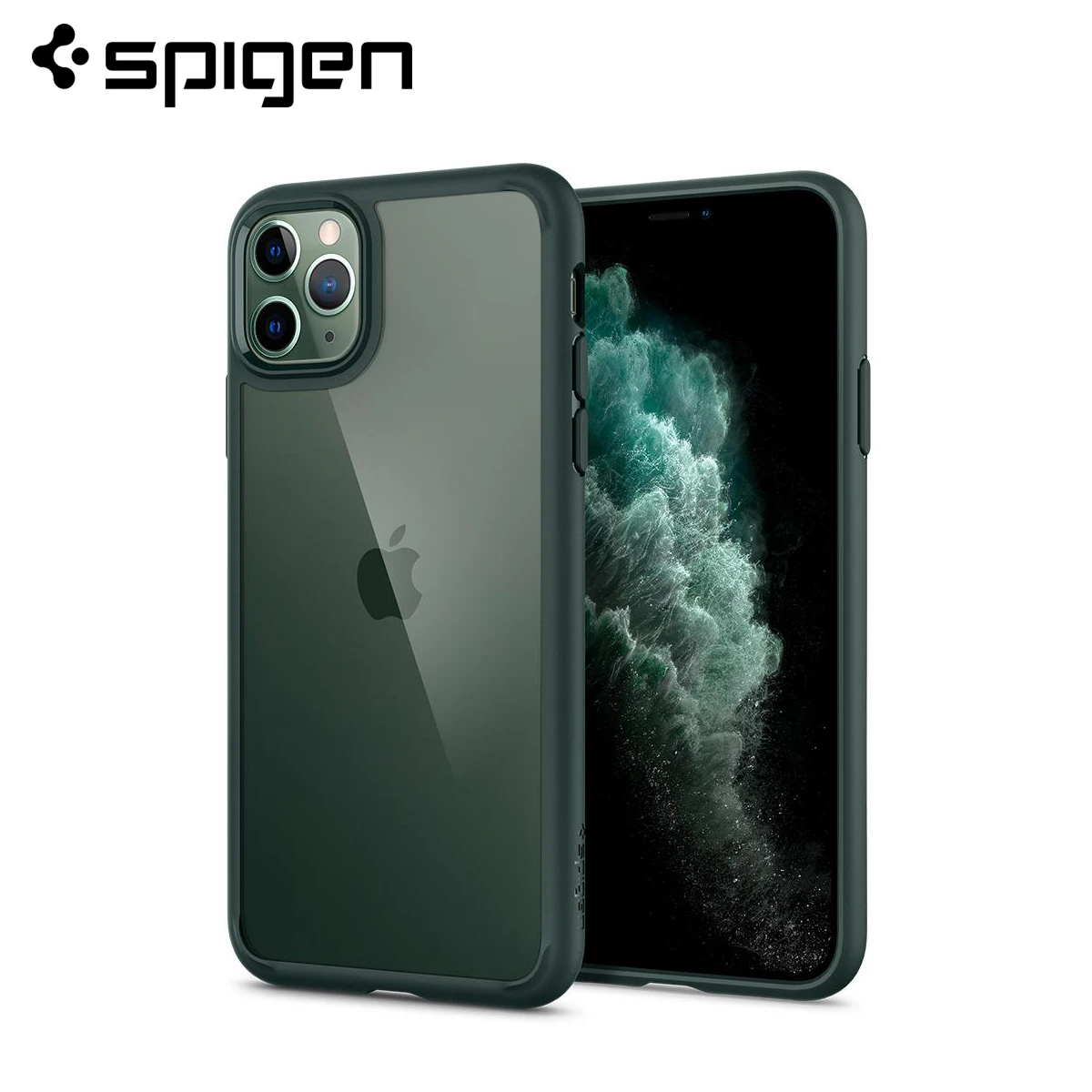 Ультрагибридный чехол Spigen для iPhone 11 Pro Max (6 5 дюйма)-жесткая прозрачная задняя