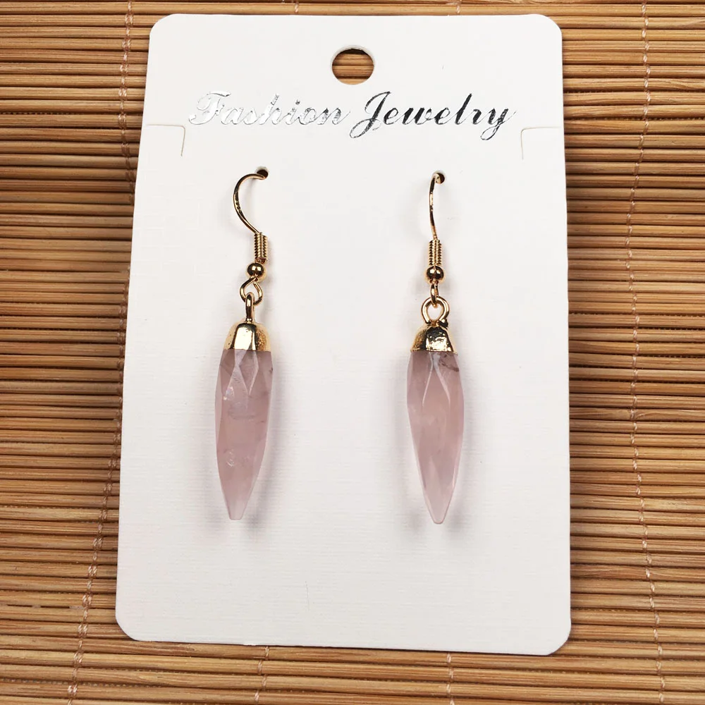 Женские серьги-гвоздики с натуральным камнем ювелирные изделия ручной работы