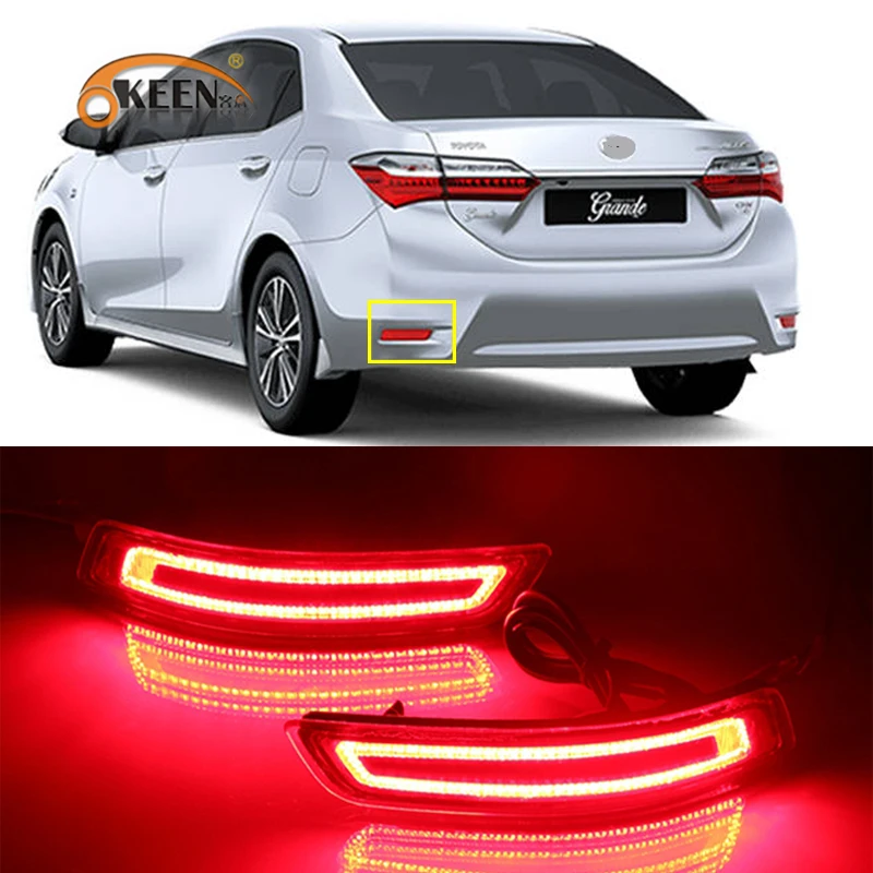 2 шт. задний бампер для Toyota Corolla 2014-2018