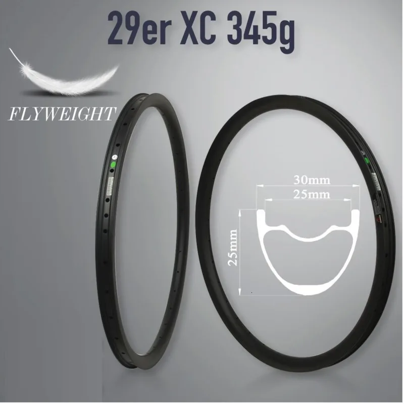 Элитный углеродный обод Mtb XC AM DH велосипедный обод 29er Mtb Hookless Асимметричный 24 27 30 35 40 50 мм ширина 29 мм Глубина Ems