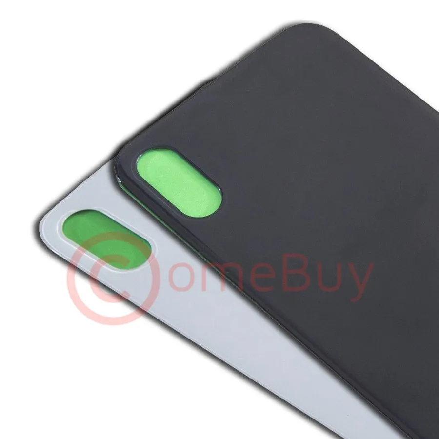 Заднее стекло для Apple iPhone X Крышка батарейного отсека задняя дверь корпус окно для iPhone X Задняя стеклянная крышка с оправа объектива камеры
